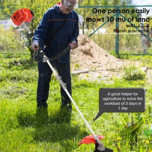Krovinorez 52 cm³ benzínový – struna, nôž, nožnice na živý plot, batoh