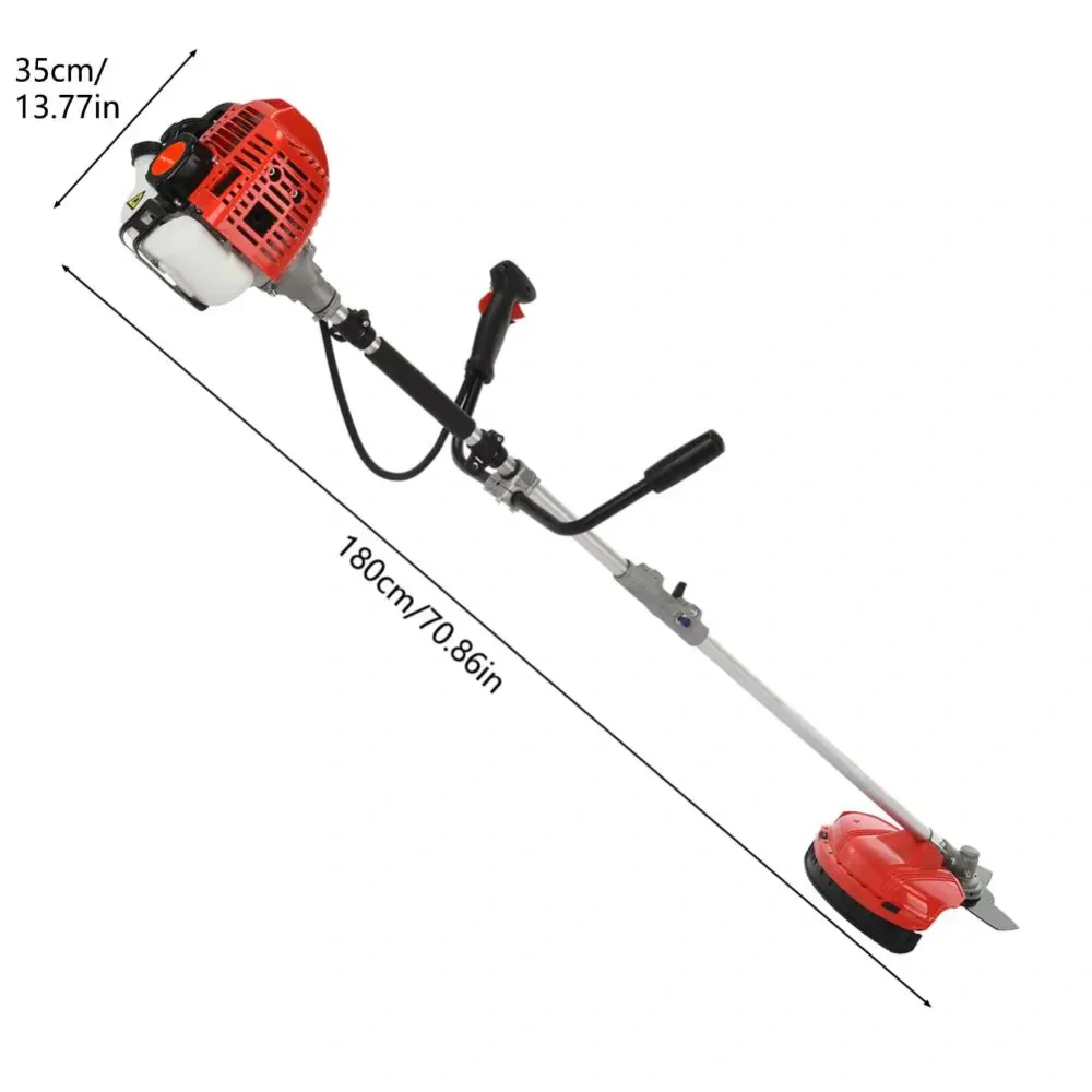 Krovinorez 52 cm³ benzínový – struna, nôž, nožnice na živý plot, batoh