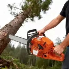 65cc 2-taktná benzínová reťazová píla s 24-palcovou vodiacou lištou, 3,4 kW benzínové motorové reťazové píly s hornou rukoväťou, orezávanie stromov, rezanie kmeňov