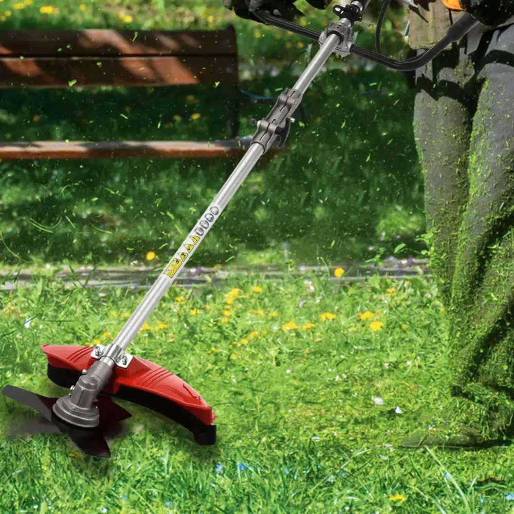 Krovinorez 52 cm³ benzínový – struna, nôž, nožnice na živý plot, batoh